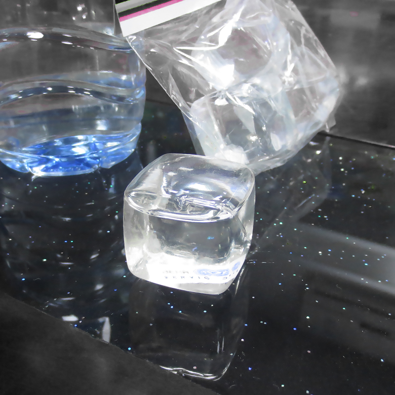 塑料冰粒冰球冰块PETG透明方形调酒冰粒威士忌冰粒酒吧正方形