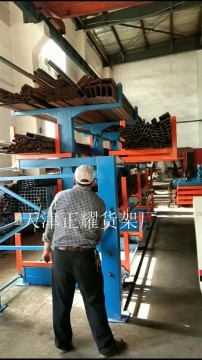 江苏手动摇出式管材货架 6米管材钢管型材钢材货架
